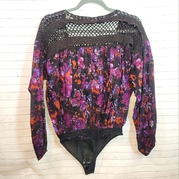 FREE PEOPLE Lulu May Feme Bodysuit, sz Small - Picture 8 of 15
